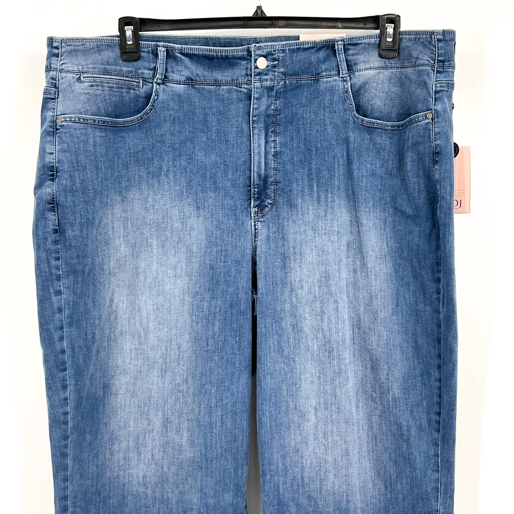 NYDJ Womens Cool Embrace Major Wide Leg Capri Jeans 24WL Compass Blue NWT