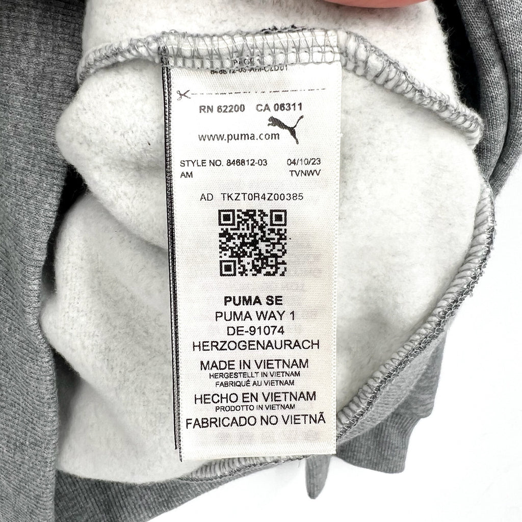 PUMA Women's Essentials Big Logo Hoodie Sweatshirt Small Light Gray Heather NWT