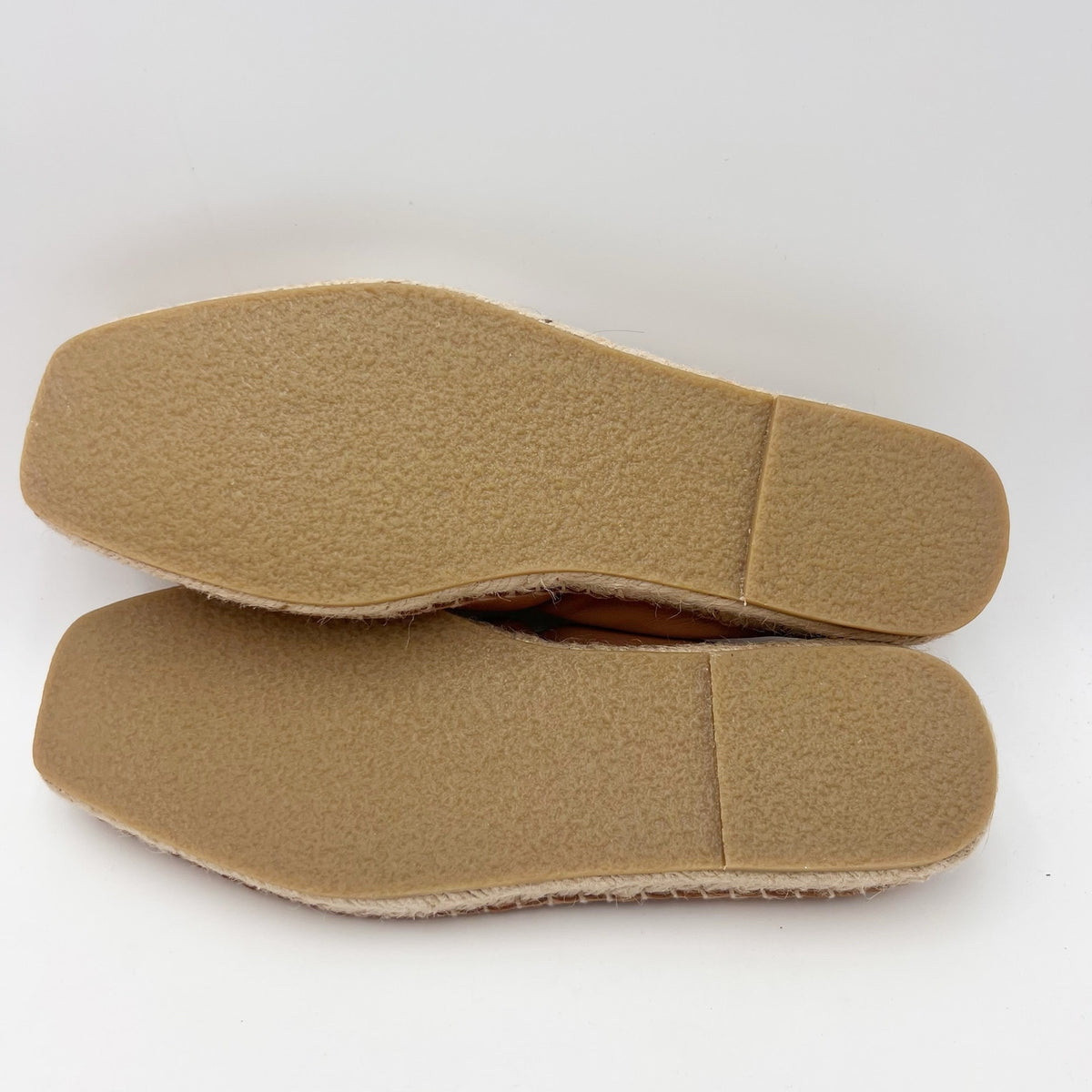 Andre Assous Womens Geneva Flats Size 7 Brown Leather Square Toe NWOB