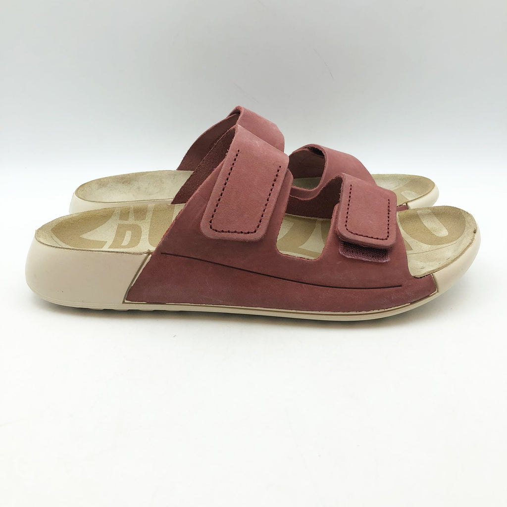 ECCO Womens Cozmo Two Band Slide Sandals EU 36 US 5-5.5 Red NIB