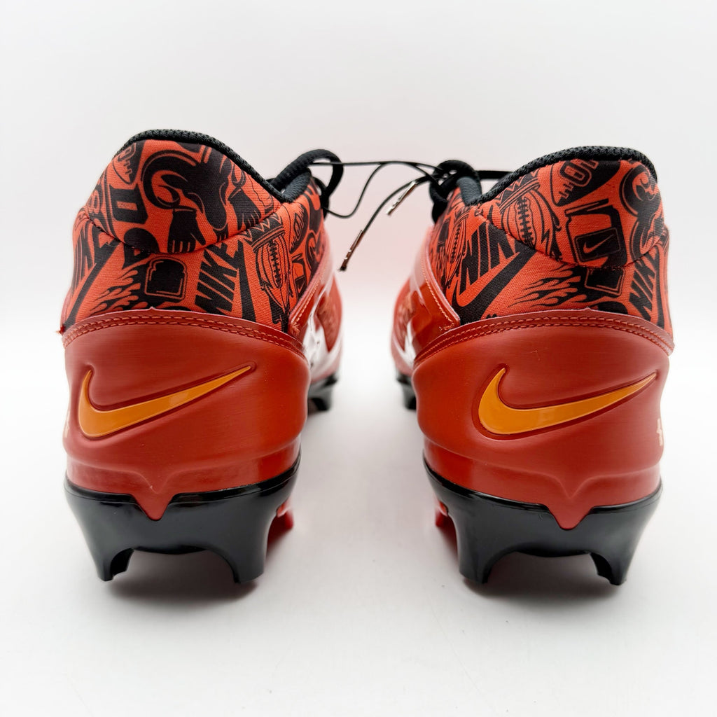 Nike Mens Alpha Menace 4 Pro NRG Molded Football Cleats 11.5 Orange Black NWOB