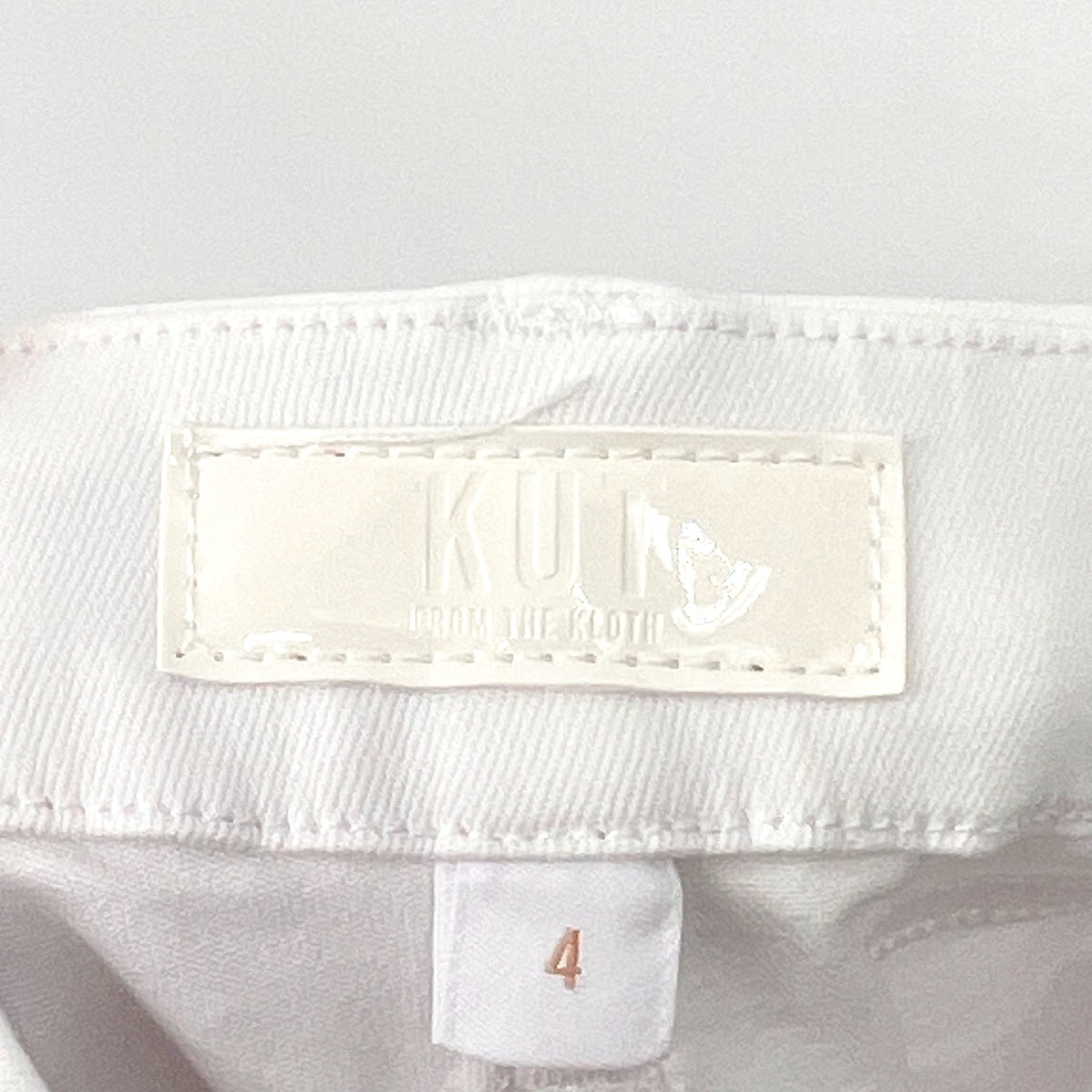 KUT FROM THE KLOTH Meg Wide Leg Jeans Size 4 Optic White High-Rise Fab AB NWT