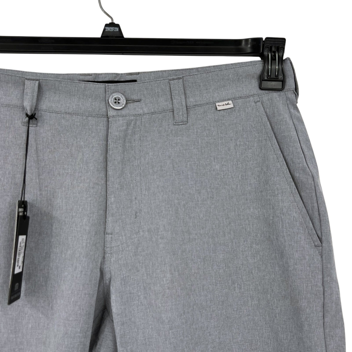TRAVIS MATHEW Men's Beck Golf Shorts Size 32 Light Grey Flat Front Stretch NWT
