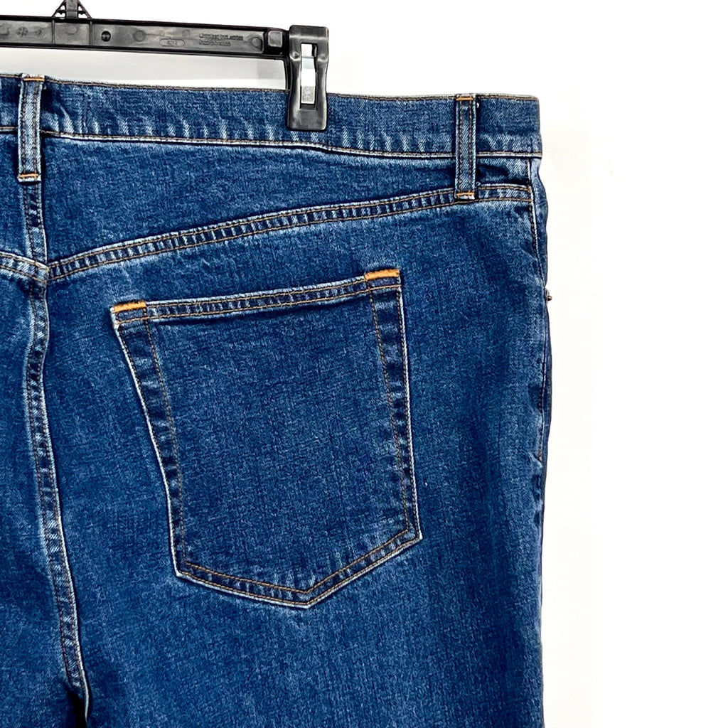 ABERCROMBIE & FITCH Women Ultra High Ankle Straight Jeans Size 36 US 22 Blue NWT