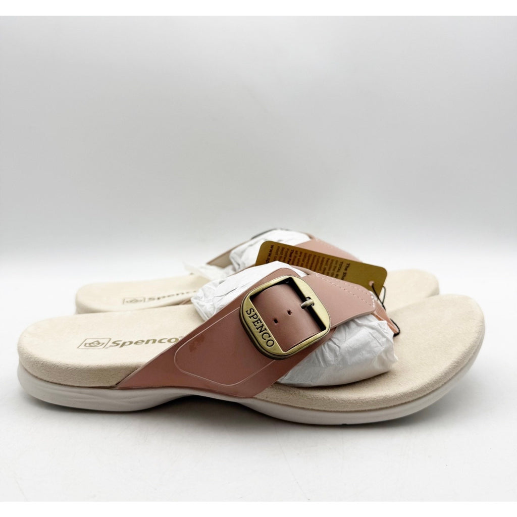 Spenco Women's Sierra Sandals Size 7.5 Pink Pale Blush Thong Flip Flop APMA NIB