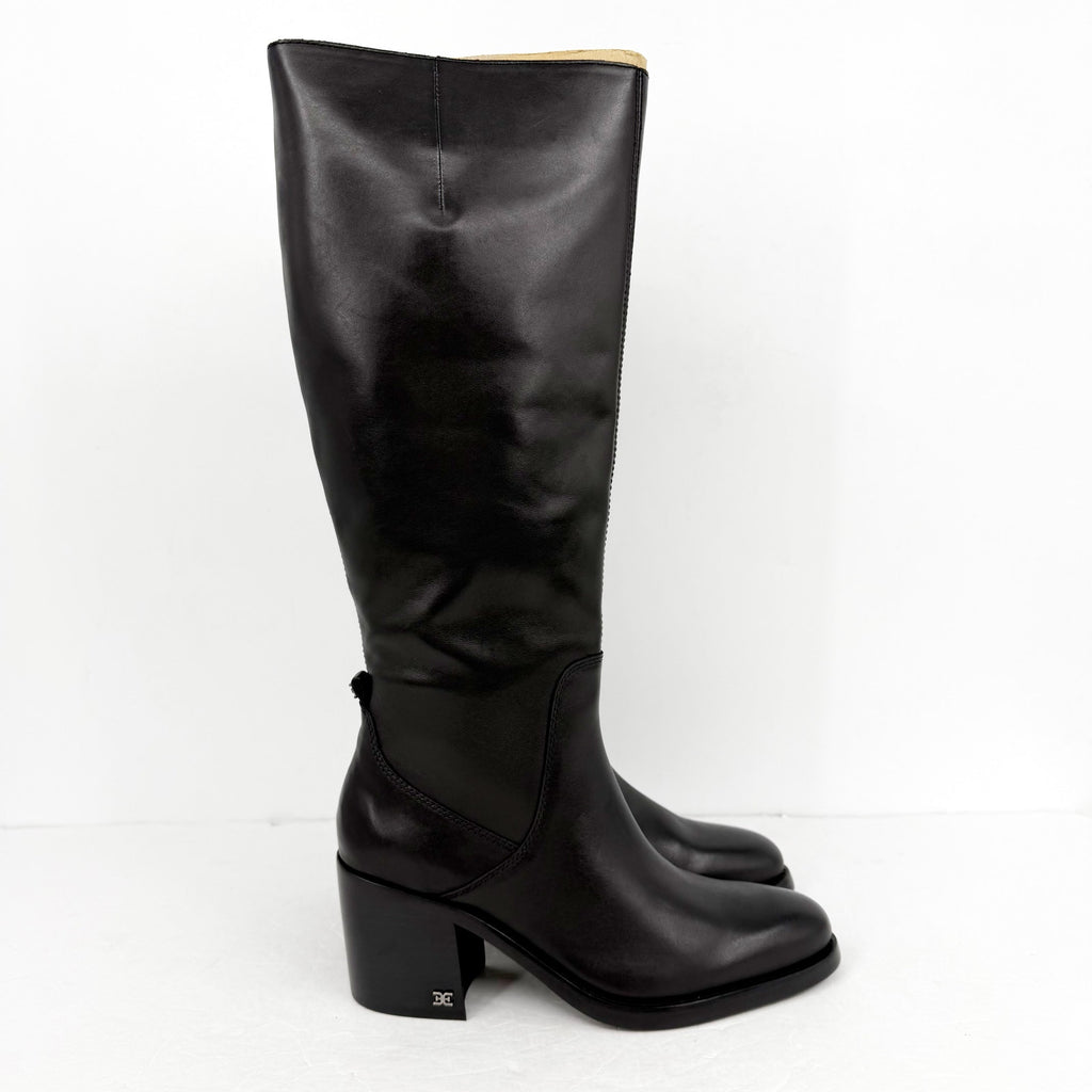 Sam Edelman Womens Soyer Knee High Boots US 8.5 M EU 39 Black Leather NIB