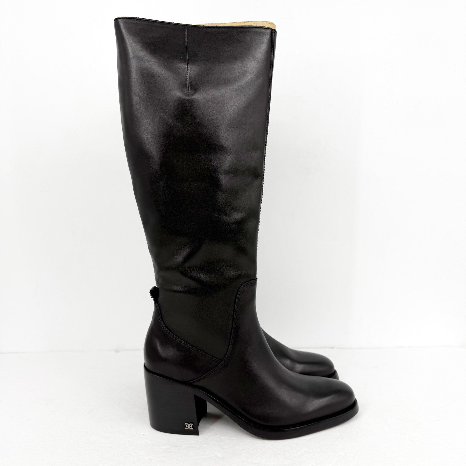 Sam Edelman Womens Soyer Knee High Boots US 8.5 M EU 39 Black Leather NIB
