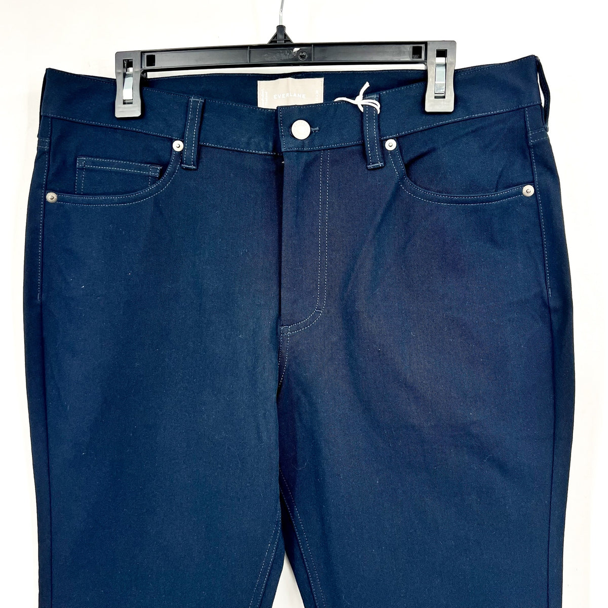 EVERLANE Men's The Performance 5-Pocket Pants 33x30 Navy Blue Stretch Chino NWT