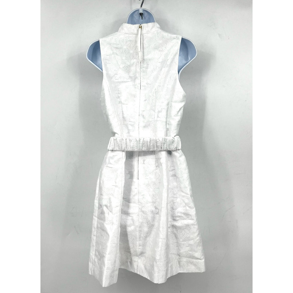 LILLY PULITZER Womens Tazie Fit & Flare Dress Size 8 Resort White Jacquard NWT