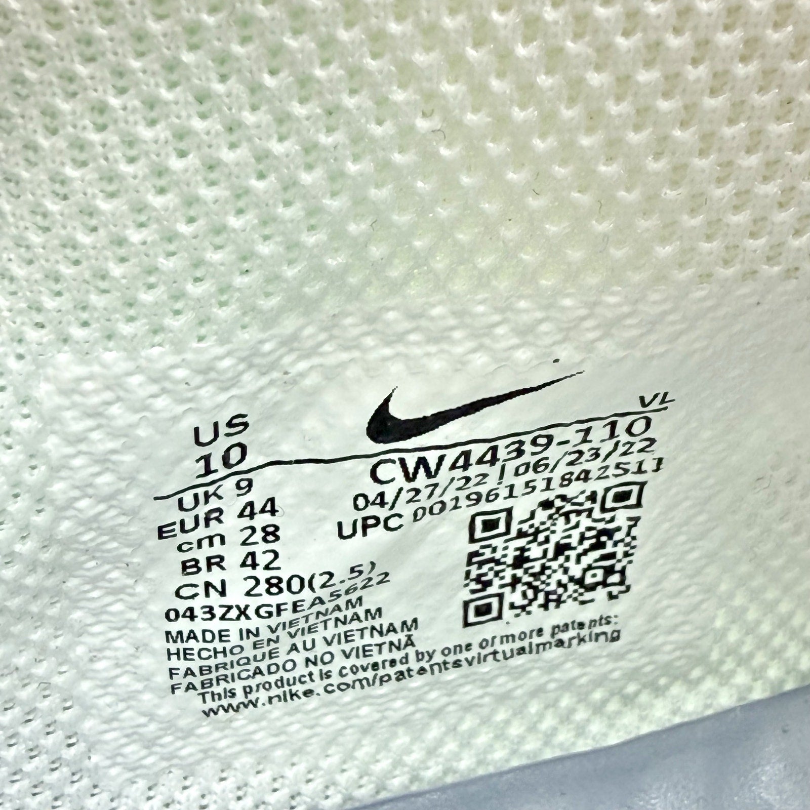 Nike Mens Alpha Huarache 8 Pro LX Lacrosse Cleats US 10 White Athletic NWOB