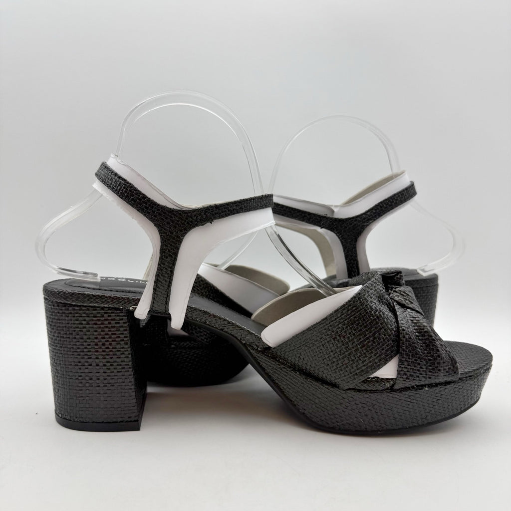 Bandolino Womens Prezley Heeled Sandals Size 10 M EU 40.5 Black Party NIB