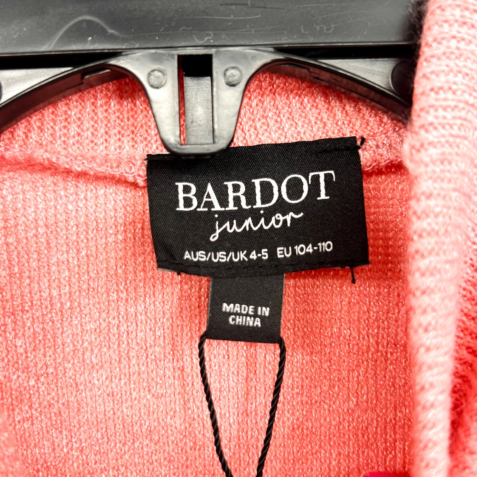 BARDOT JUNIOR Girl's Georgie Jersey Knit Dress XS Size 4-5 Pink Strawberry NWT