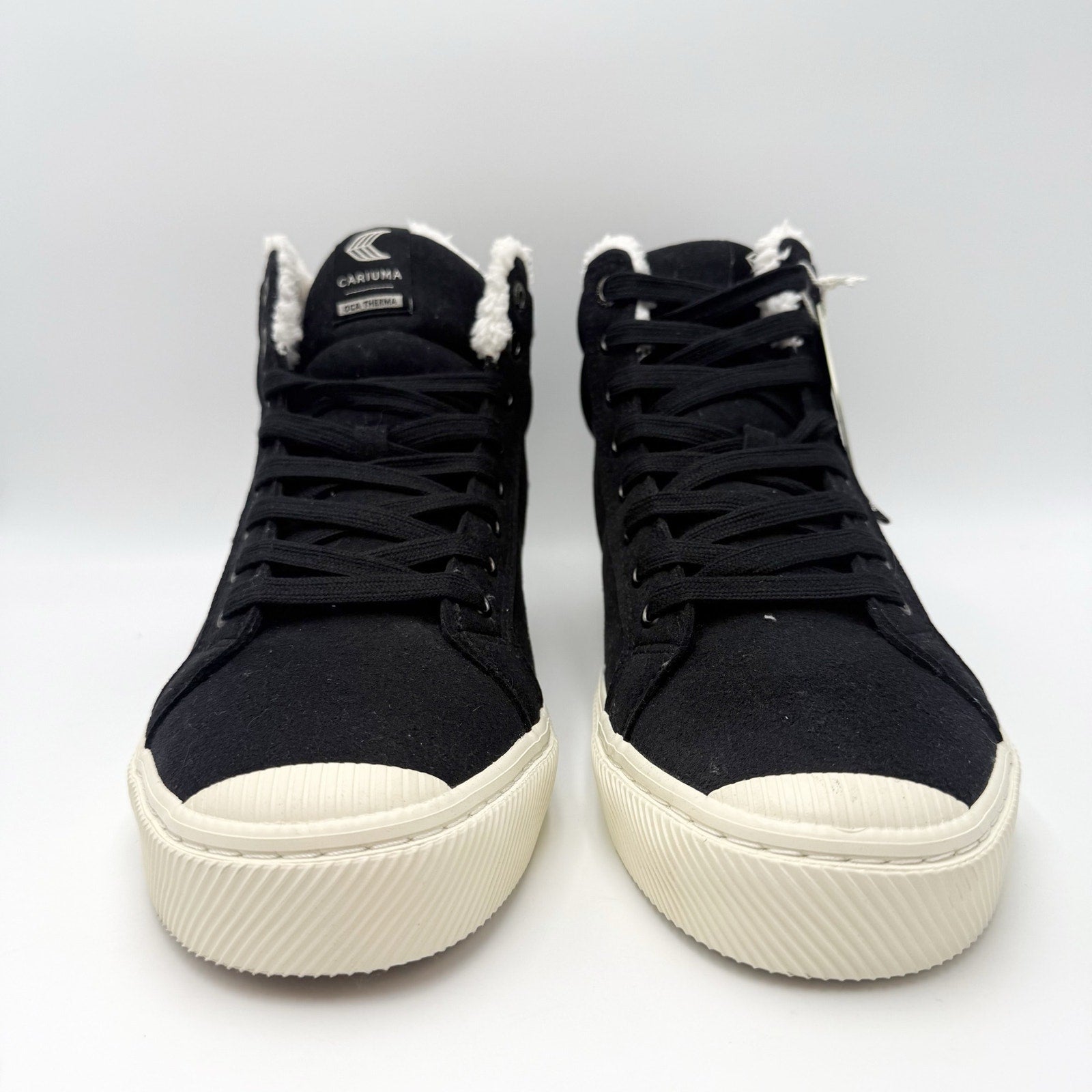 Cariuma Mens OCA Therma High Top Sneakers US 11 Black White Water Repellant NIB