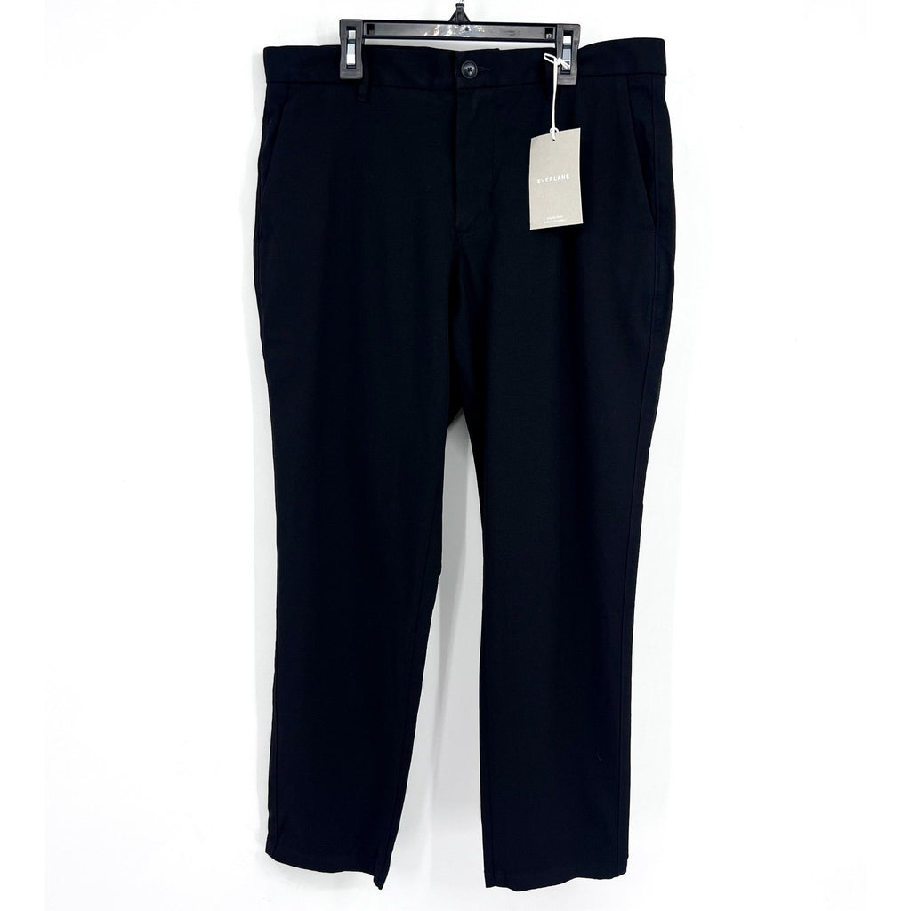 EVERLANE Uniform Mens Performance Chino Pants 31x28 Black Athletic Fit NWT