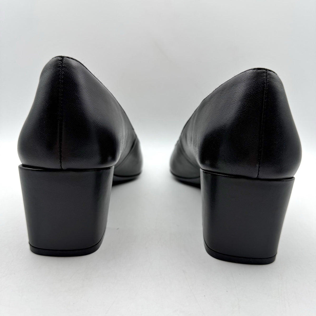 Naturalizer Womens Karina Pumps Size 7.5 Wide EU 38 Black Leather Heels NIB
