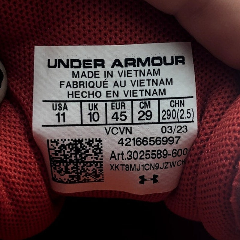 Under Armour Men's Leadoff Low Rm Baseball Cleats Size 11 Red White NWOB