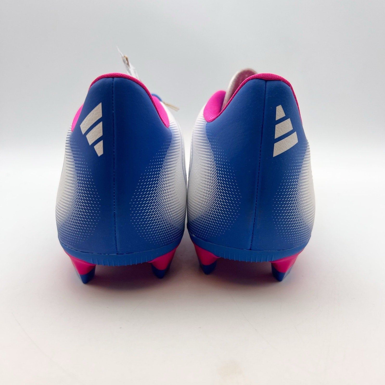 Adidas Goletto IX FG/MG Soccer Cleats Womens 10.5 Men 9.5 White Blue Pink NIB