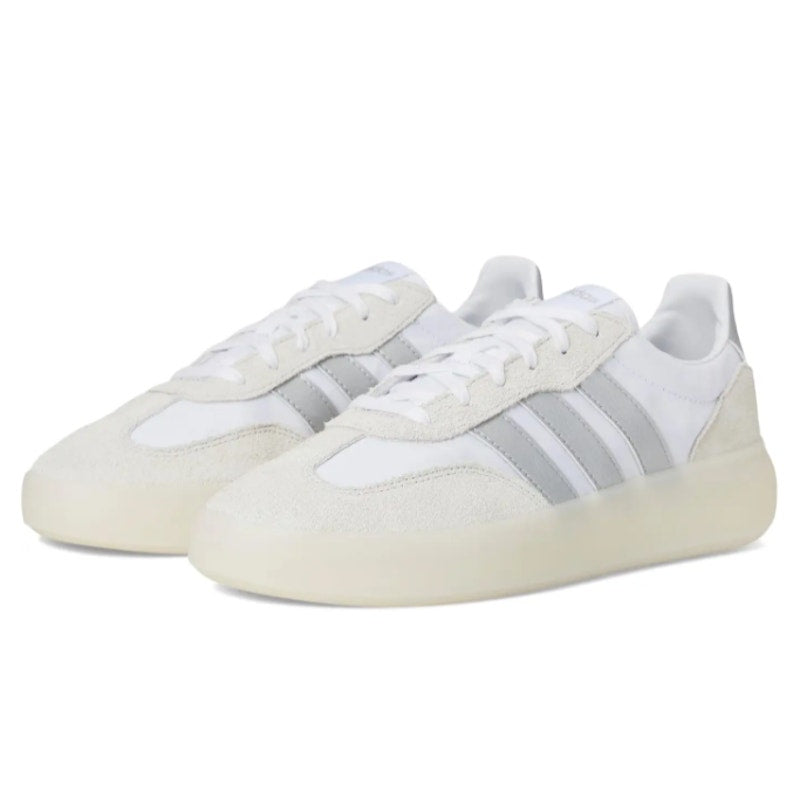 Adidas Womens Barreda Decode Casual Sneakers SIZE 11 White Silver Suede NIB