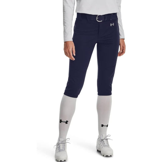 UNDER ARMOUR Girls Utility Softball Pants Large Navy Blue NWT