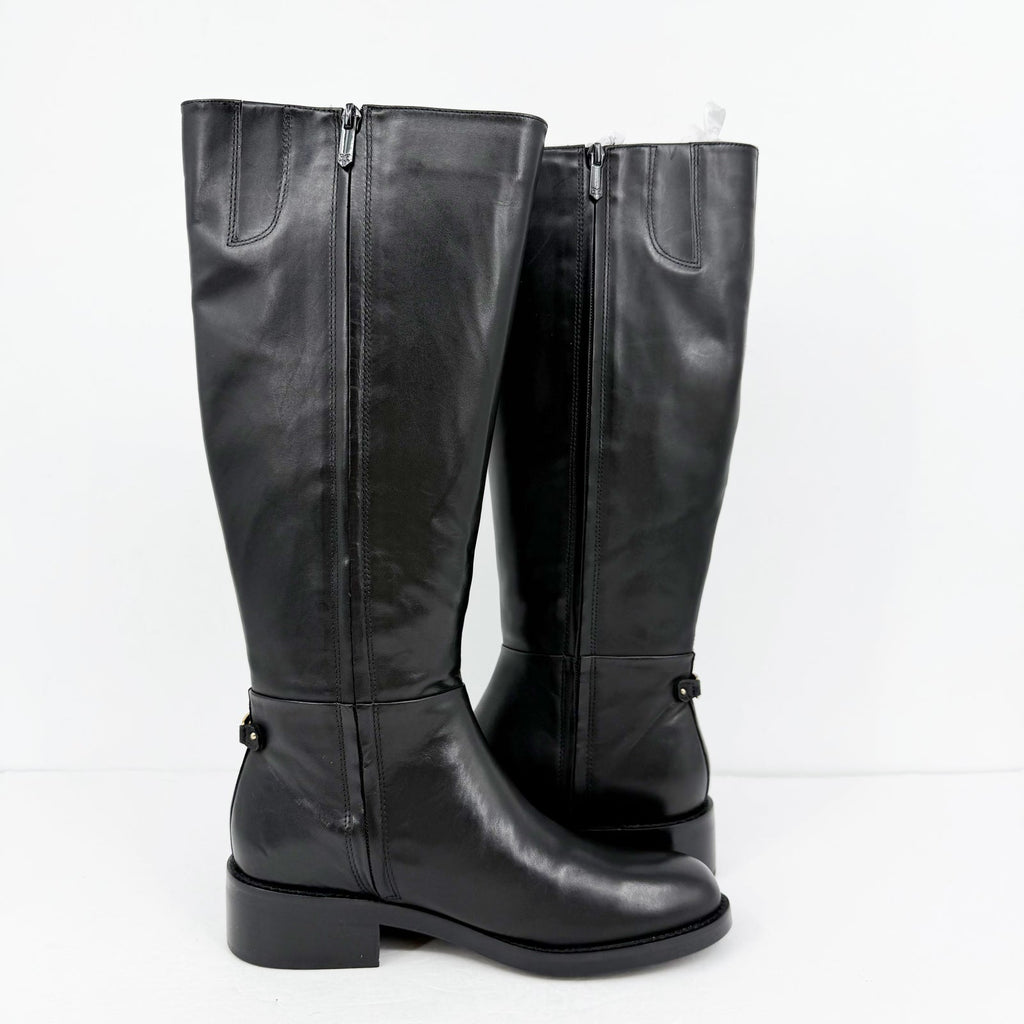 Sam Edelman Womens Mable Tall Boots Size 9.5 M EU 40.5 Black Leather NIB