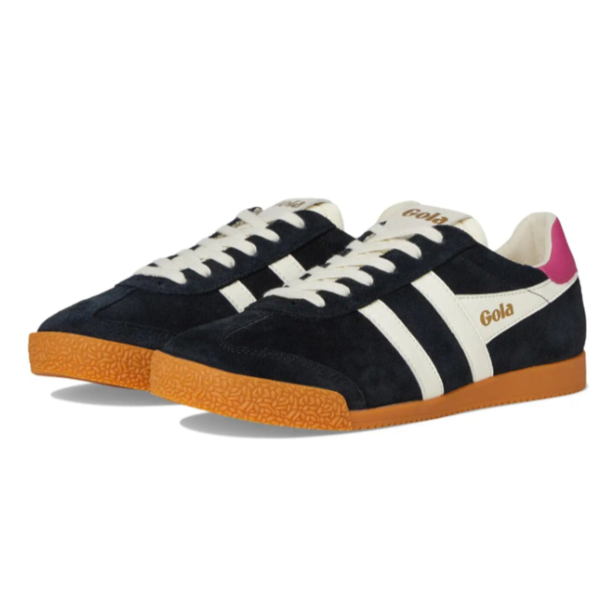 Gola Womens Elan Casual Sneakers Size 6.5 EU 37.5 Black White Fuchsia NIB