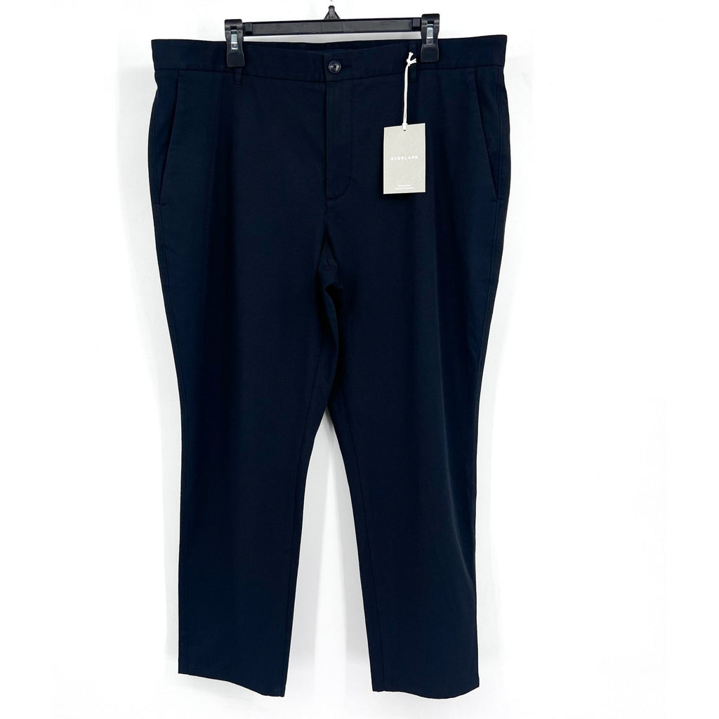EVERLANE Uniform Mens Performance Chino Pants 38x28 Black Athletic Fit NWT
