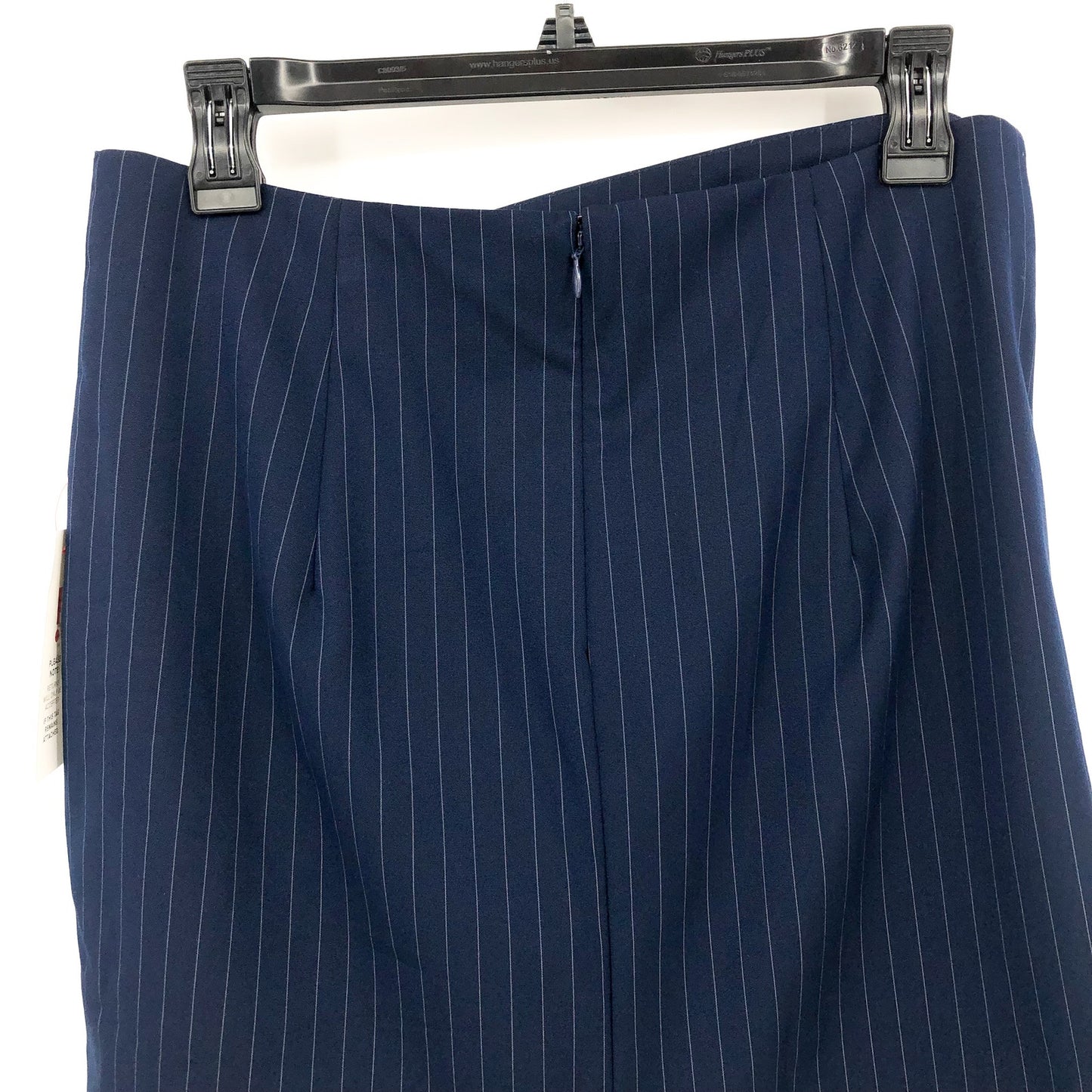 BARDOT Women's Layton Pin Stripe Mini Skirt Navy Blue Large US 8