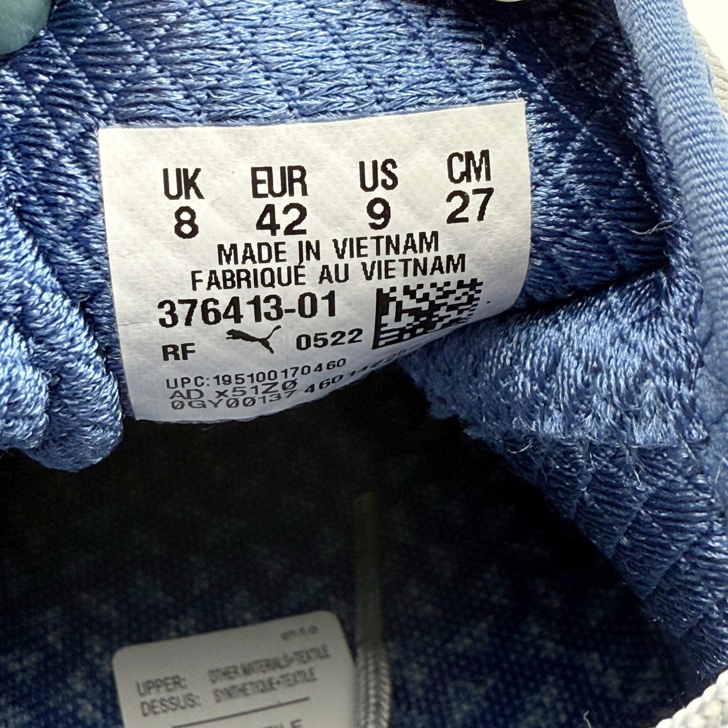 Puma Mens Ignite Pollination Golf Sneakers US 9 M EU 42 Blue Grey Athletic NWOB