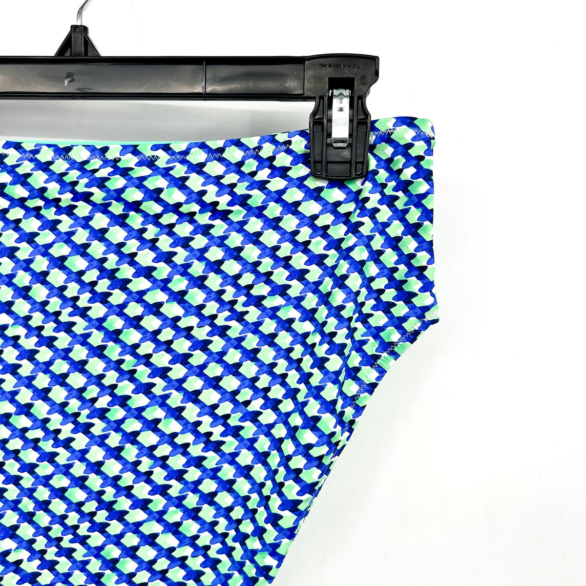 TOMMY BAHAMA Mosaic Bikini Bottoms Medium Beach Glass Blue Palm Modern NWT