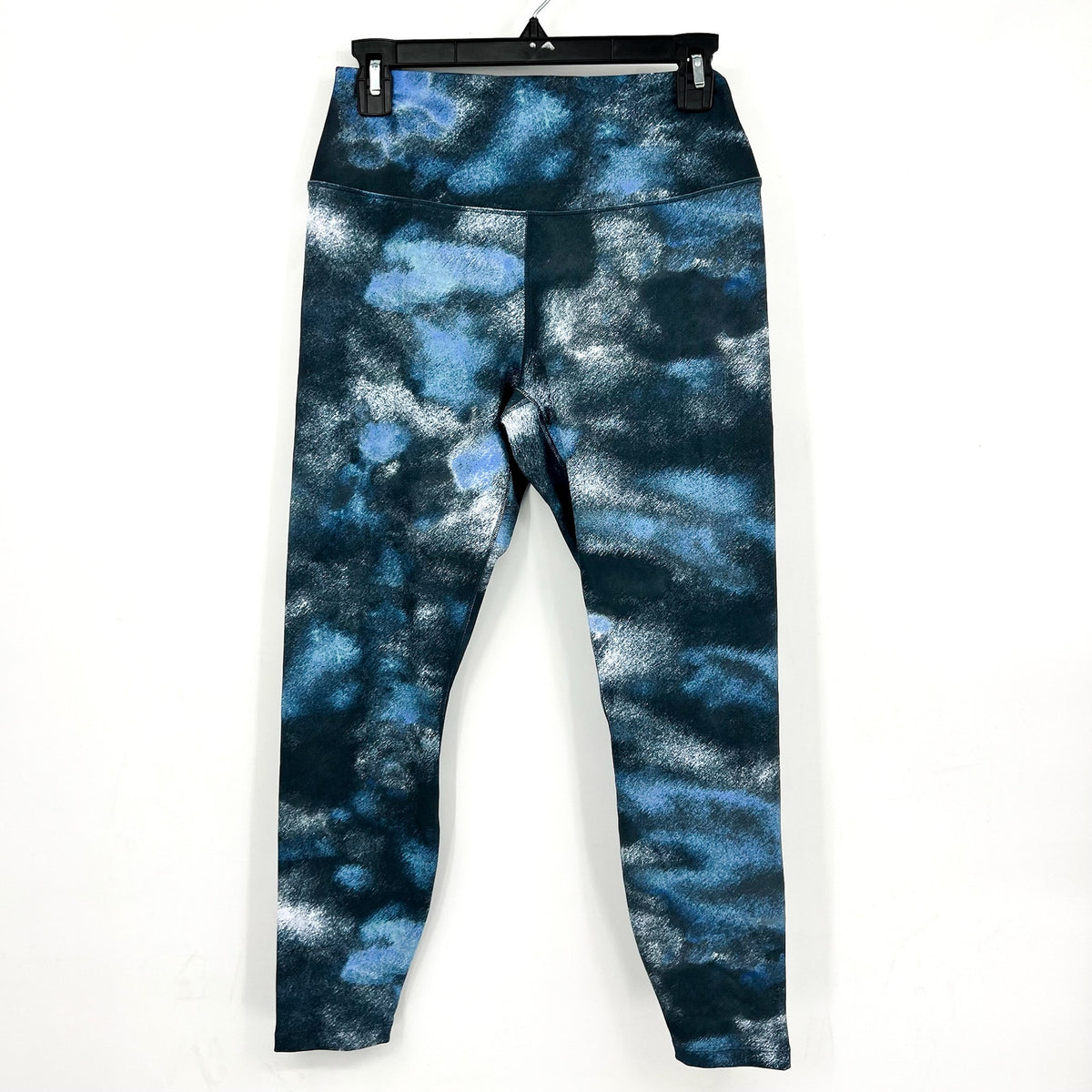 NIKE Women's One High Waist 7/8 Leggings Large Smokey Navy Blue Print NWT