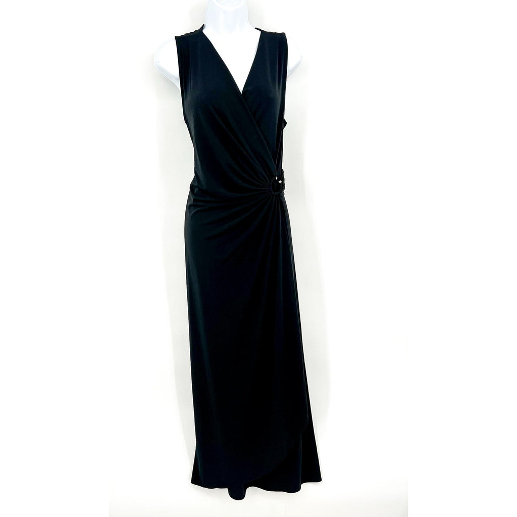 TOMMY BAHAMA Women's Clara Glimmer Maxi Dress Small Black Sleeveless NWT