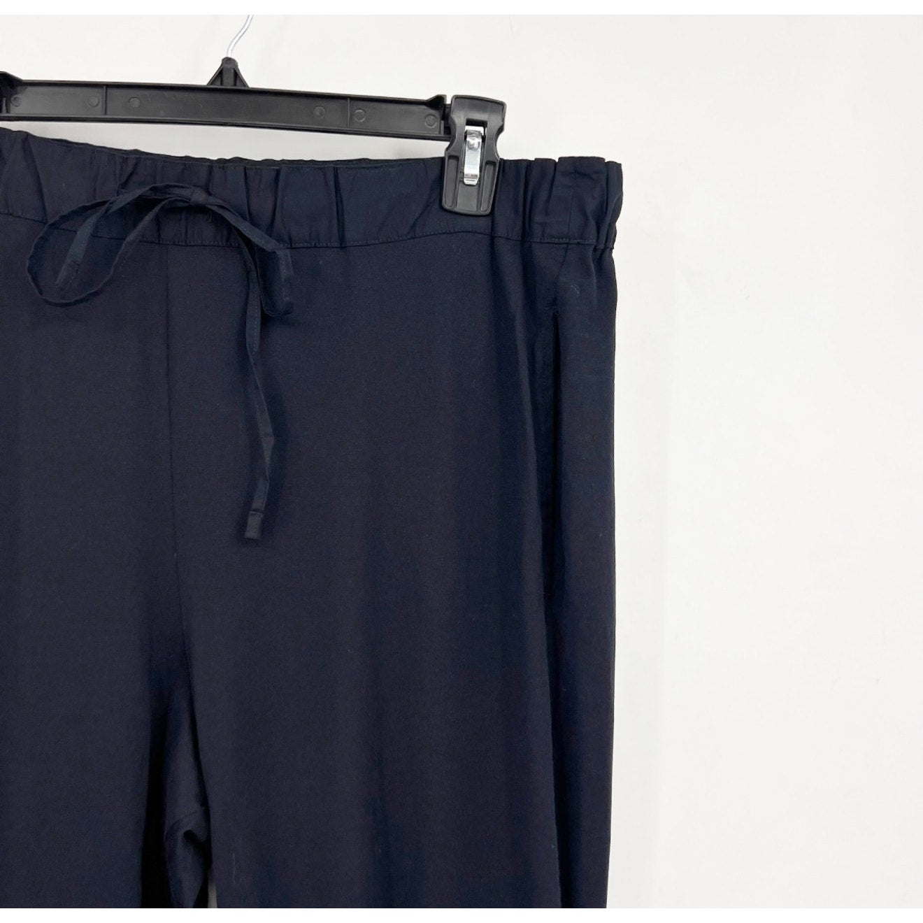HANRO Men's Night & Day Long Cotton Pants XL Navy Blue Drawstring Pockets NWOT