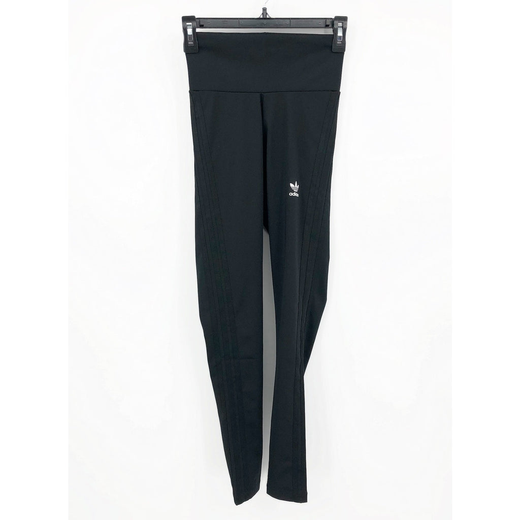 ADIDAS ORIGINALS Women's Adicolor Classics Tonal Leggings XS Black 3-Stripes NWT