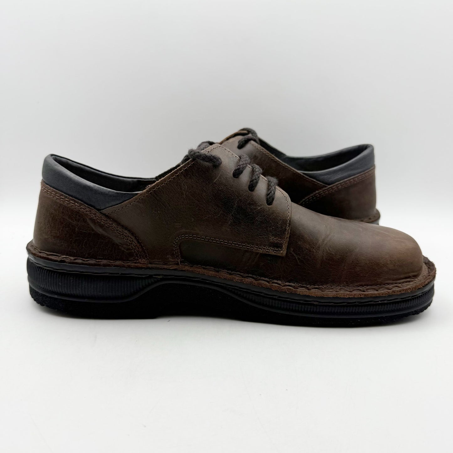 Naot Mens Denali Oxford Shoes EU 44 US 11 Brown Leather Lace Up NIB