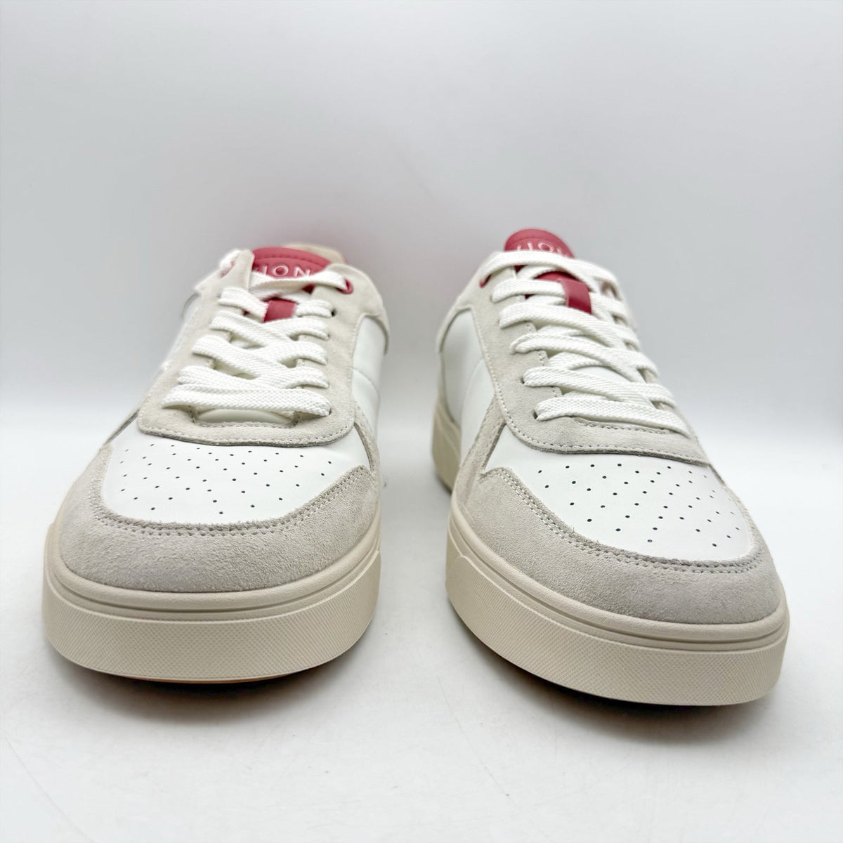 Vionic Womens Kimmie Court Sneakers US 12 M White Red Leather NWOB