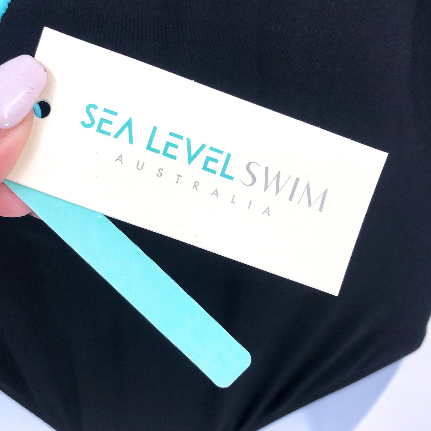 SEA LEVEL SWIM Women's One Piece Swimsuit US 6 Black Multi-fit Waisted NWT