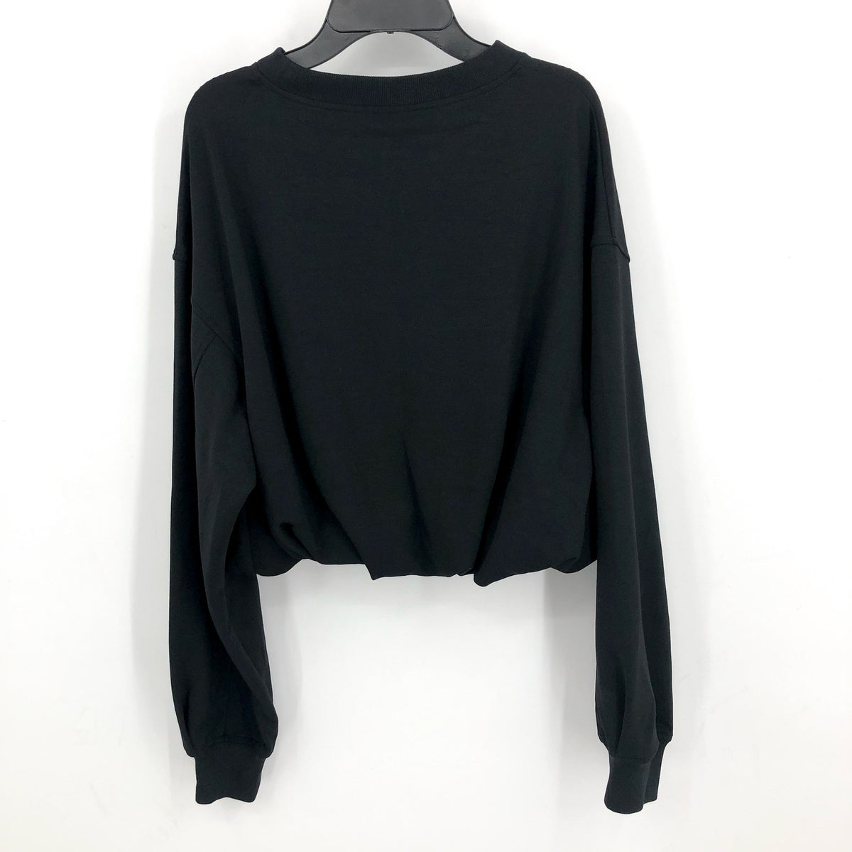 ALLSAINTS Women's Biggy Aster Sweatshirt Medium Black Tonal Logo NWT