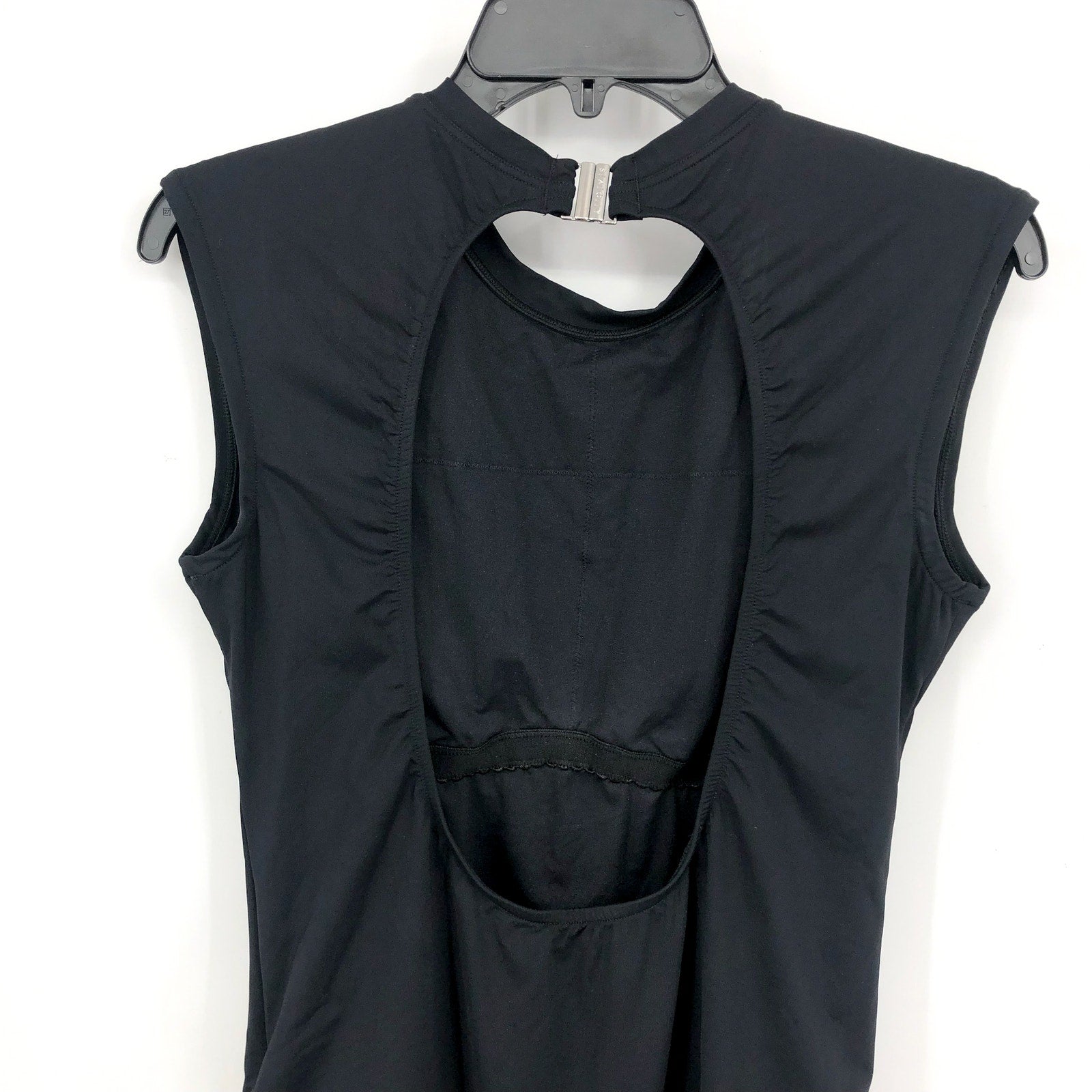 SEAFOLLY COLLECTIVE Women's One Piece Swimsuit US 14 Black Cap Sleeve NWT