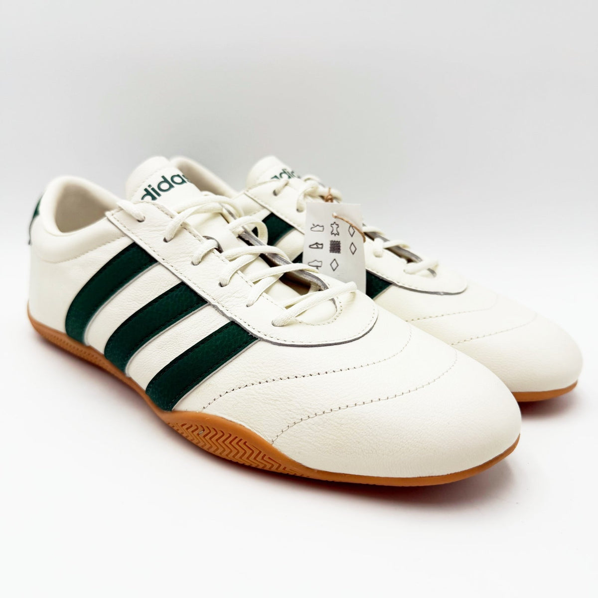 adidas Womens Grand Court Lo Casual Sneakers Size 11 EU 44 Off White Green NIB