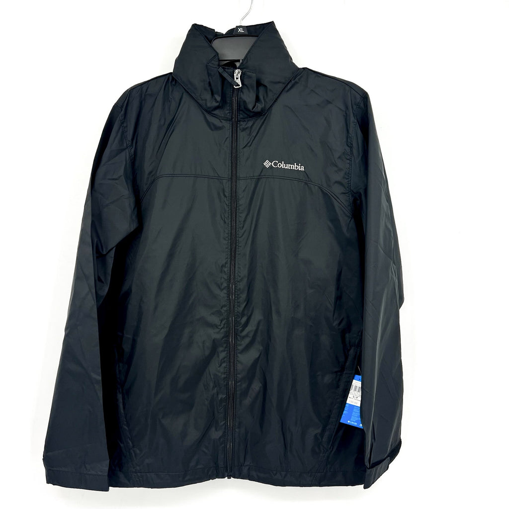 Columbia Men's Glennaker Lake II Rain Jacket Small Black Water Resistant NWT