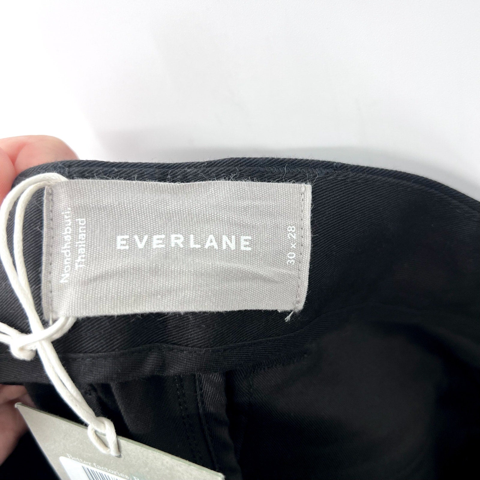 EVERLANE Men's The Performance Chino Pants 30x28 Black Modern Fit NWT