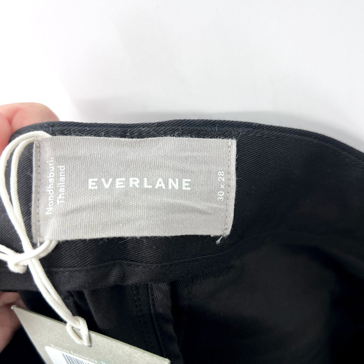 EVERLANE Men's The Performance Chino Pants 30x28 Black Modern Fit NWT