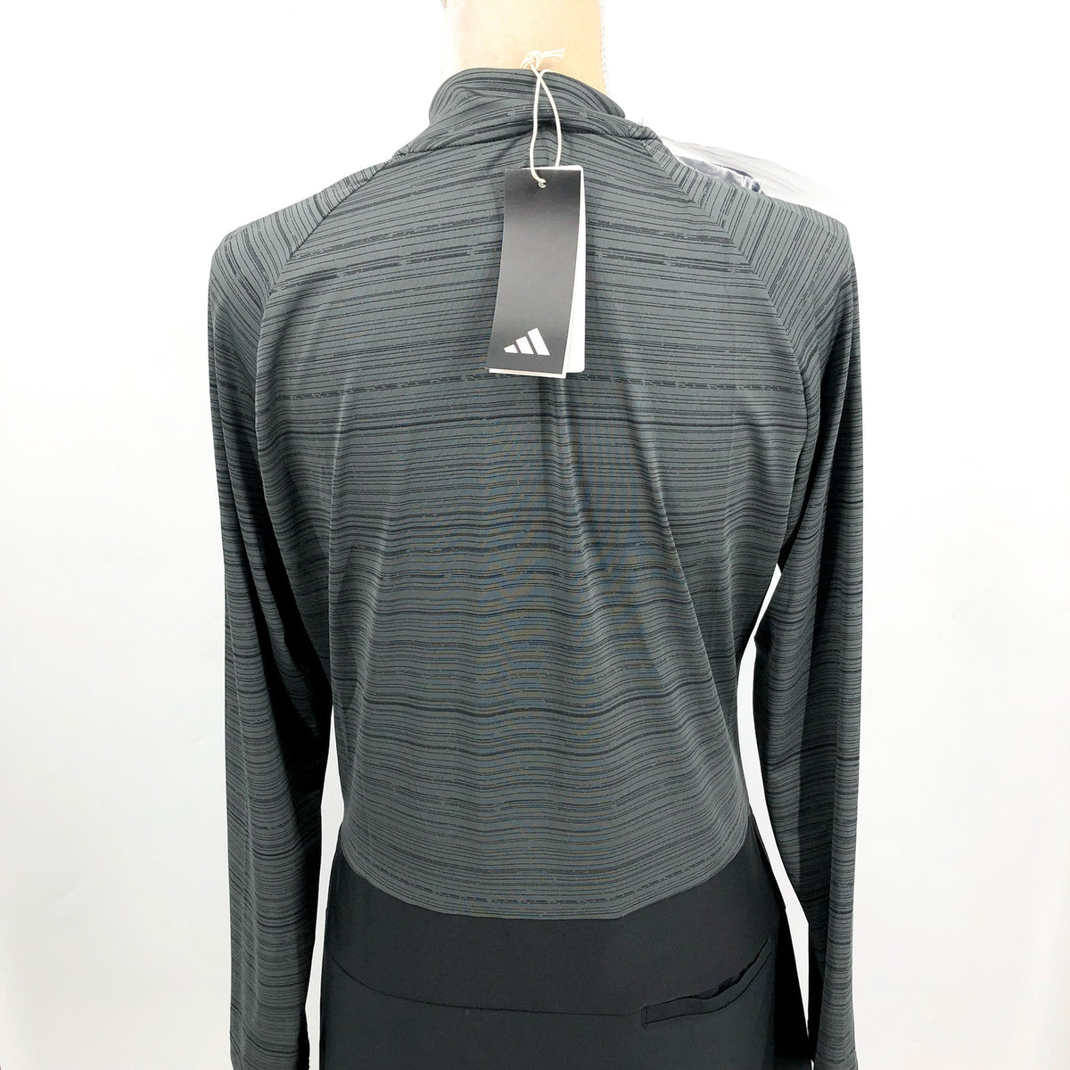 ADIDAS Women's Ultimate365 Long Sleeve Dress Large Black Half Zip NWT
