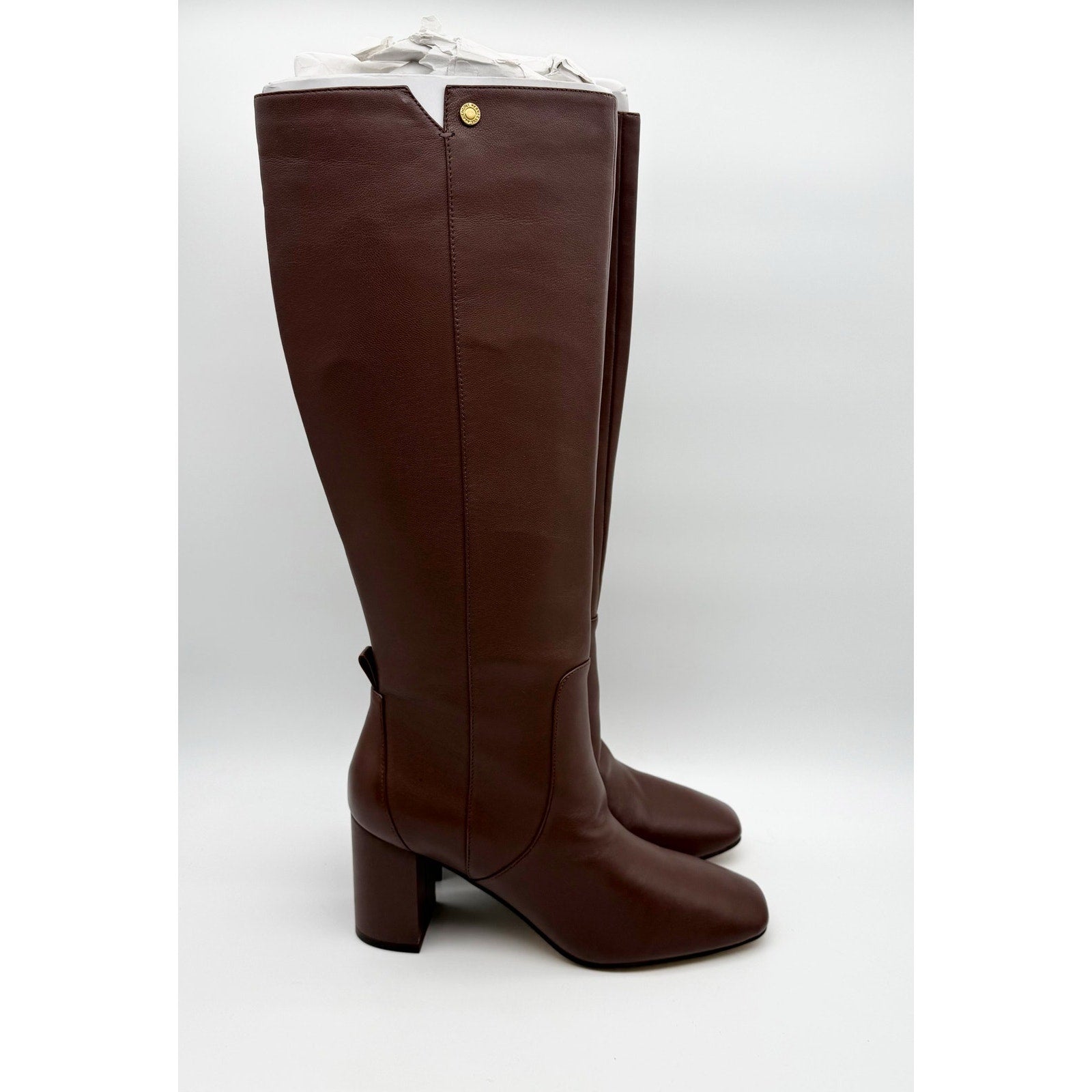Cole Haan Womens Chrystie Knee High Boot US 8.5 EU 39 Brown Leather NWOB