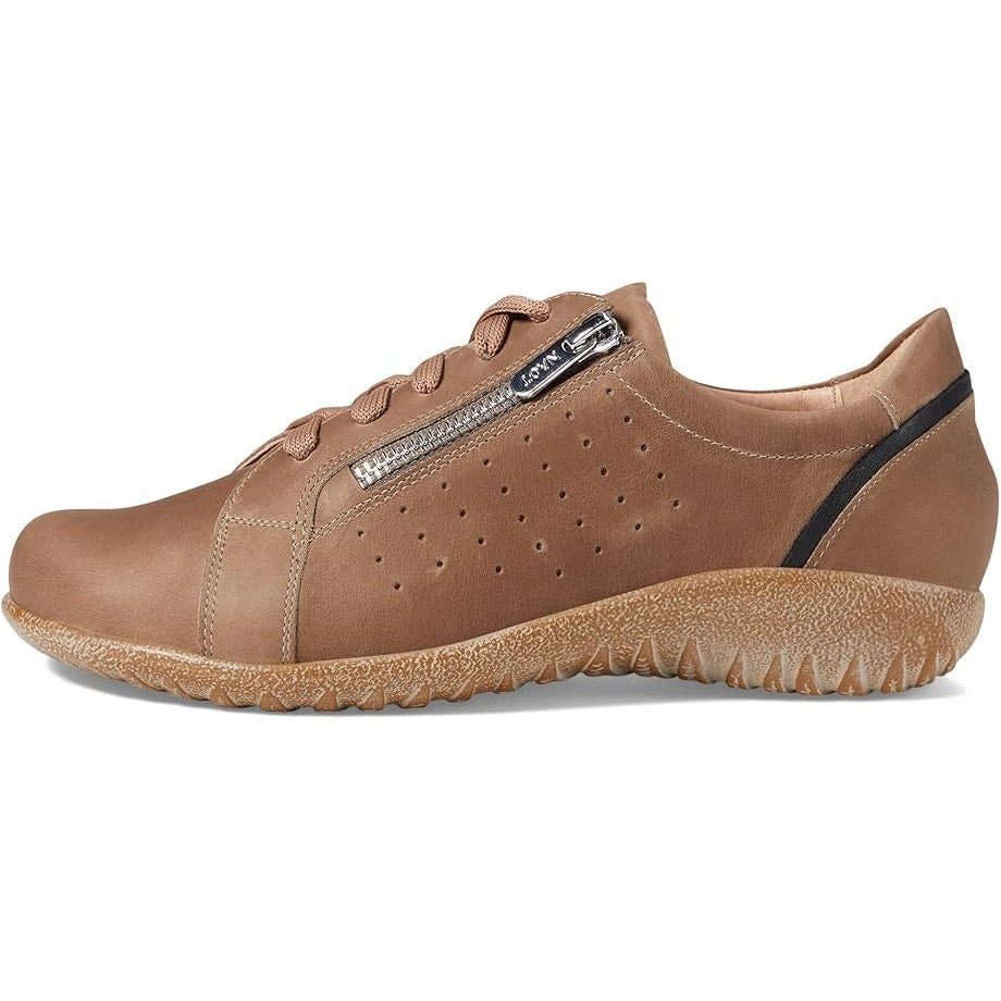 NAOT Womens Moko Oxford Sneakers EU 39 US 8 Brown Leather Slip Resistant NWOB