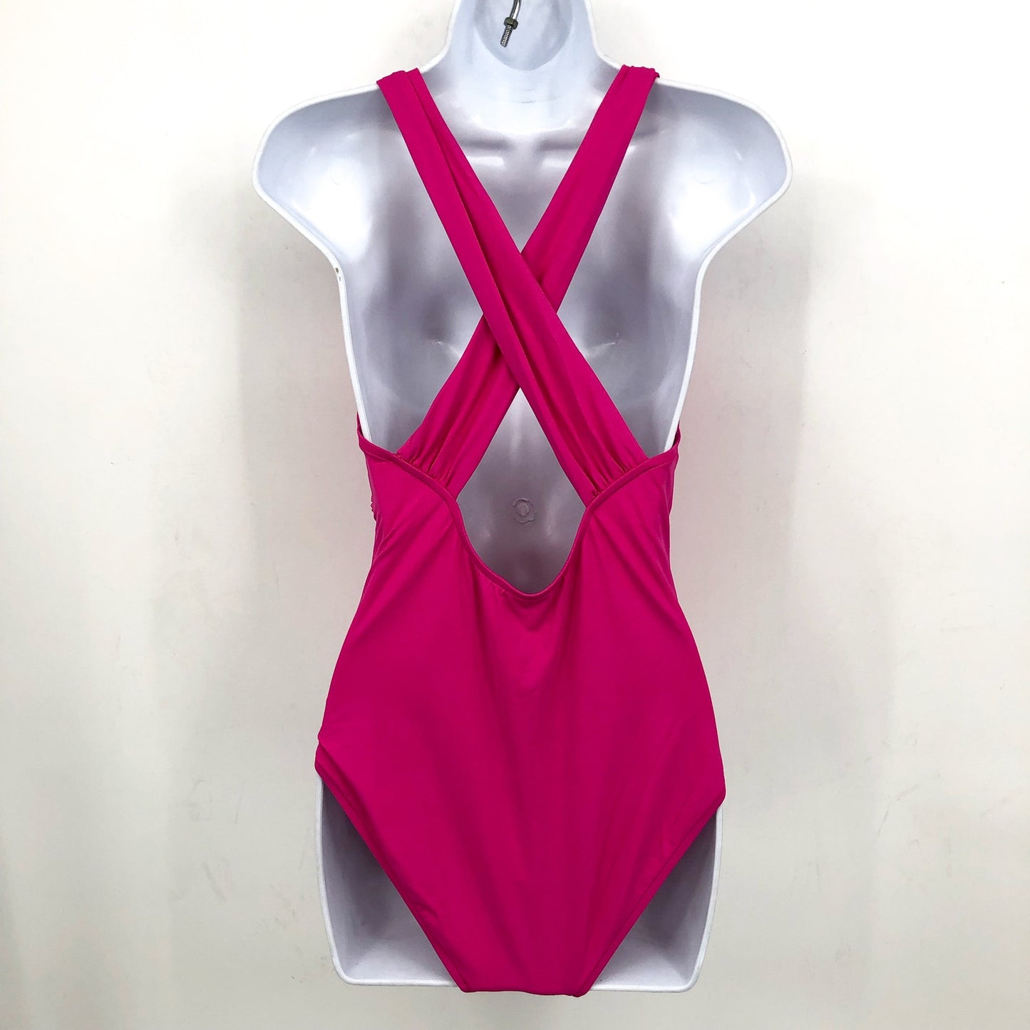 SEAFOLLY Women's Cross Back One Piece Swimsuit Size 12 Hot Pink