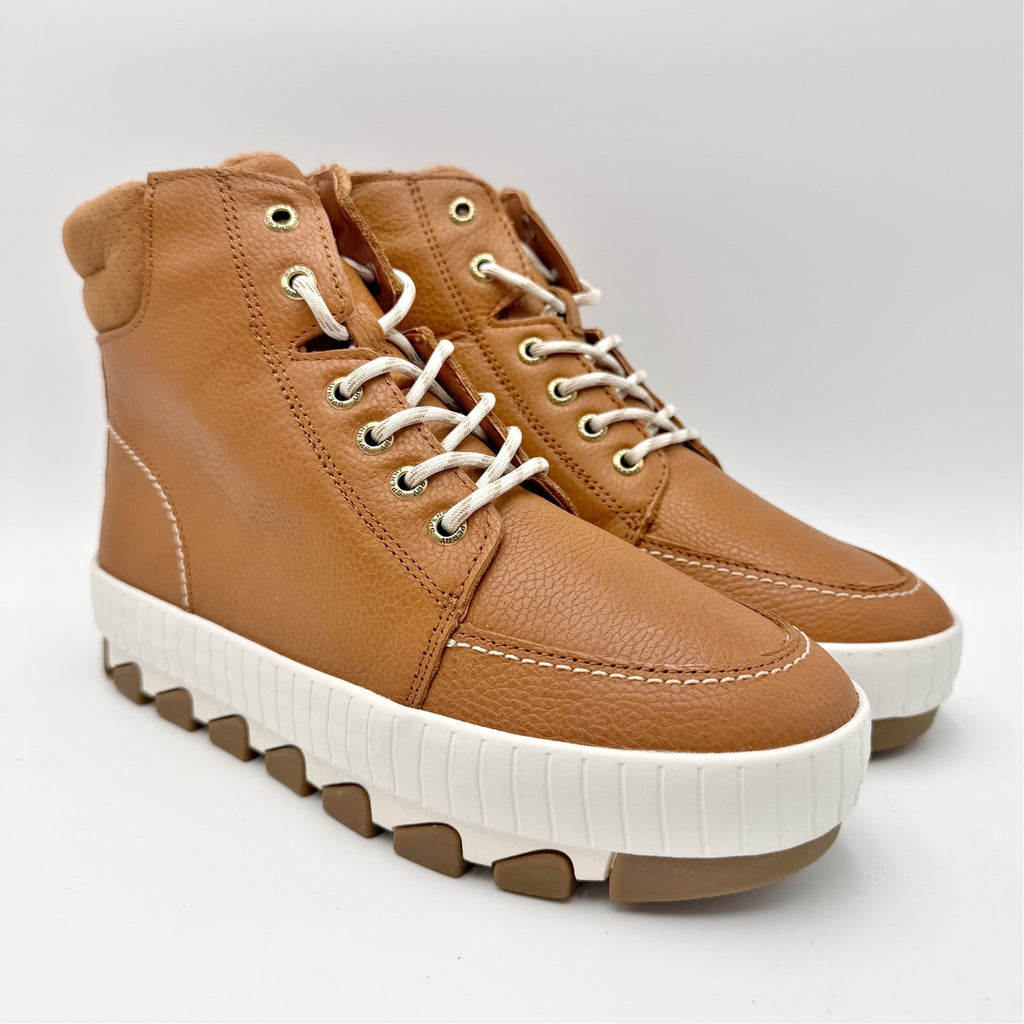 Sperry Womens Torrent Lace-up Ankle Boots Size 8.5 M Tan Leather Waterproof NIB