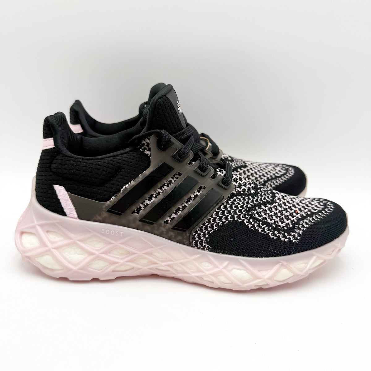 Adidas Kids Ultraboost DNA Web Athletic Shoes Size 5 Black Pink NWT
