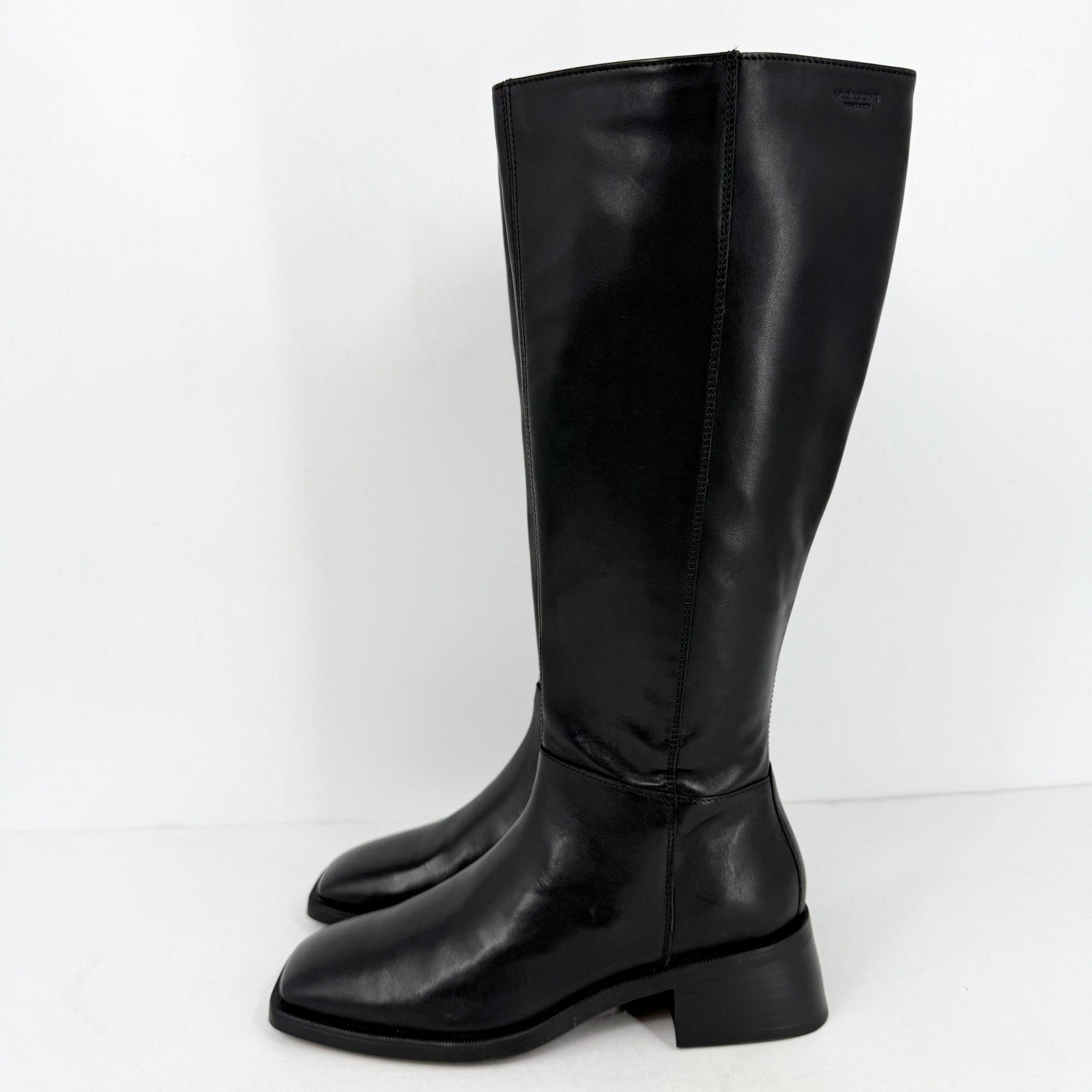 Vagabond Shoemakers Womens Blanca Tall Boots EU 38 US 8 Black Leather NWOB