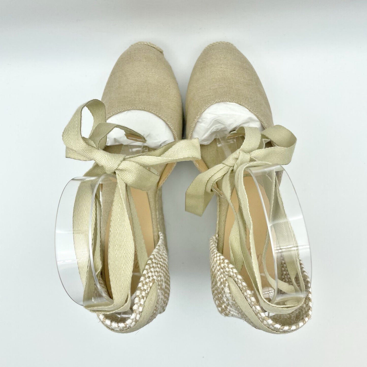 Castaner Womens Carina 80 Wedge Sandal US 8 EU 39 Tan Leather Lining NIB